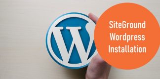 siteground wordpress installation